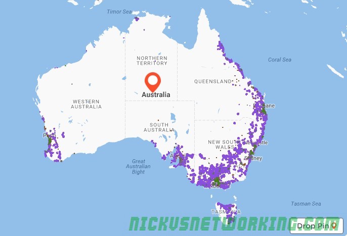 NBNco Australia network map