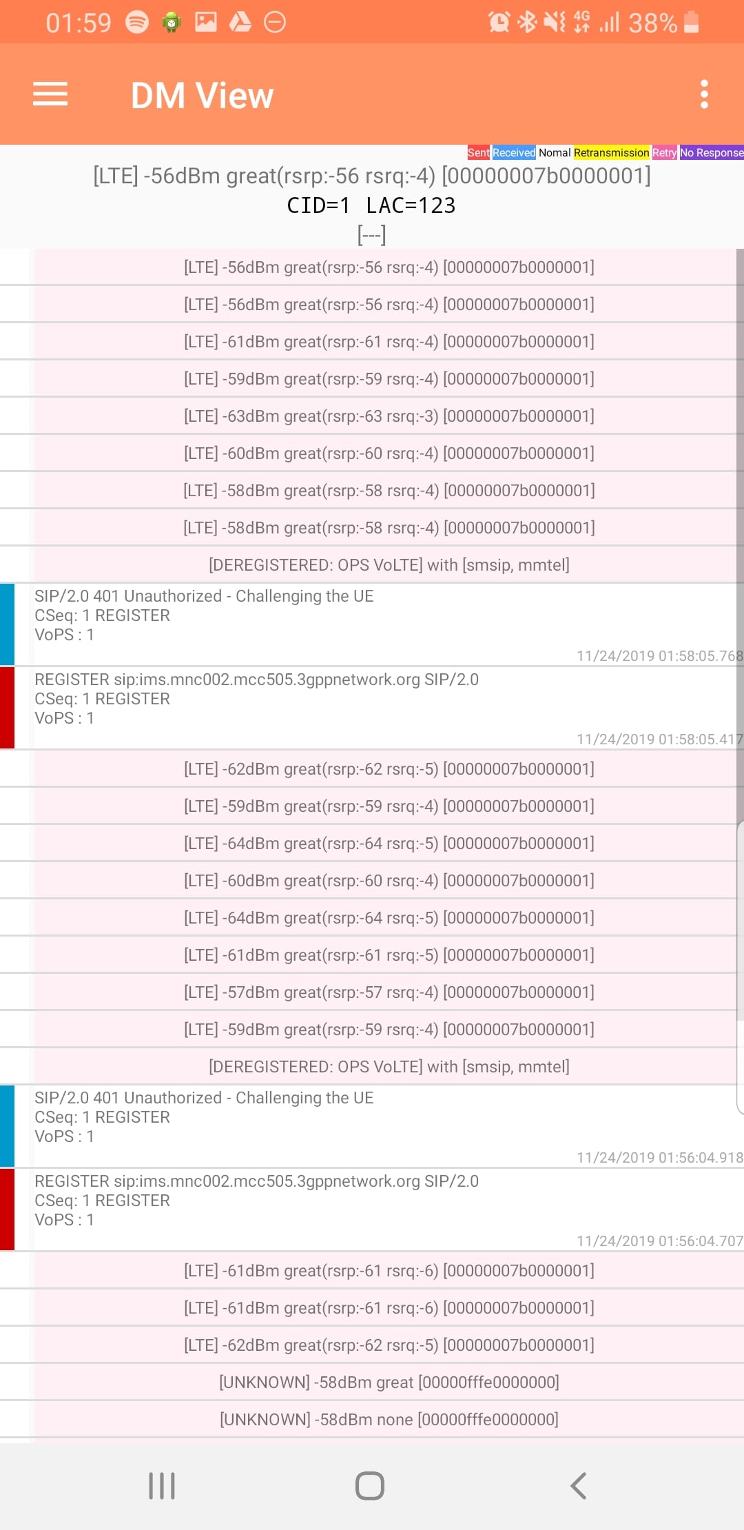 Screenshot of Samsung Sysdump tool in the IMS Debug - DM View section