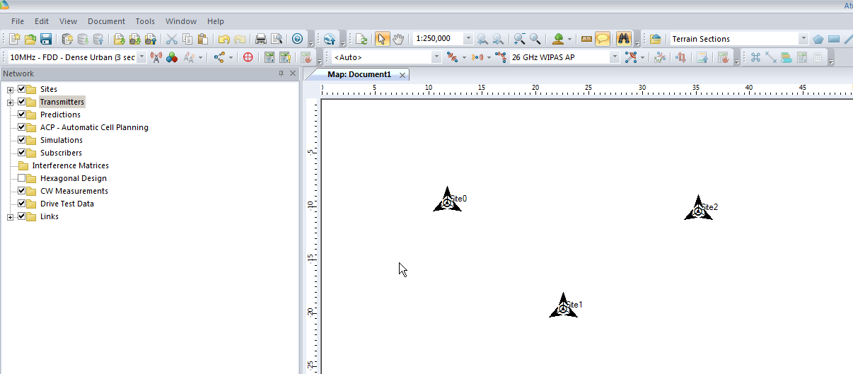 Populating the map for LTE planning in Forsk Atoll