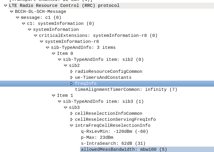 Viewing The Sib The Lte System Information Block With Sdrs Nick Vs